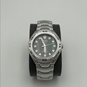 Fossil Blue Gray Dial Silver Watch